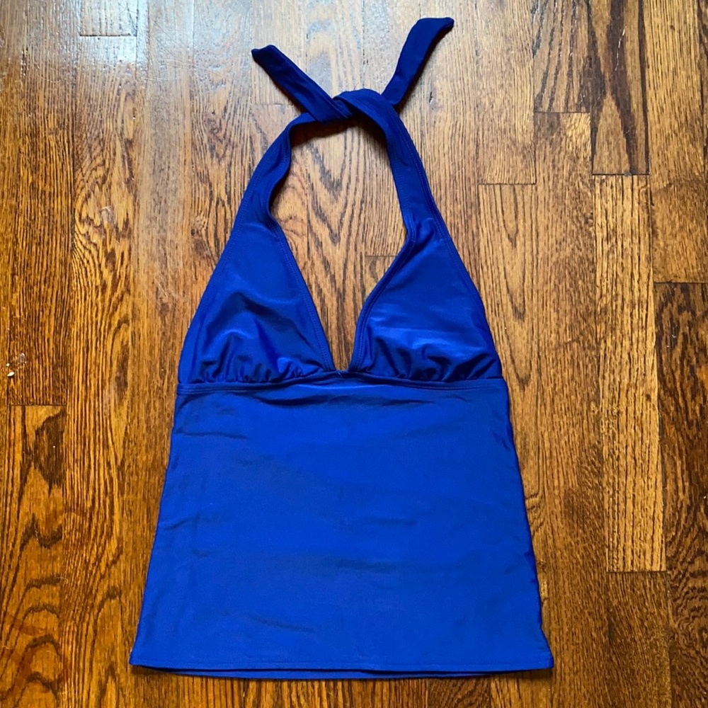 Old Navy Halter Tankini Swim Top in Royal Blue, S